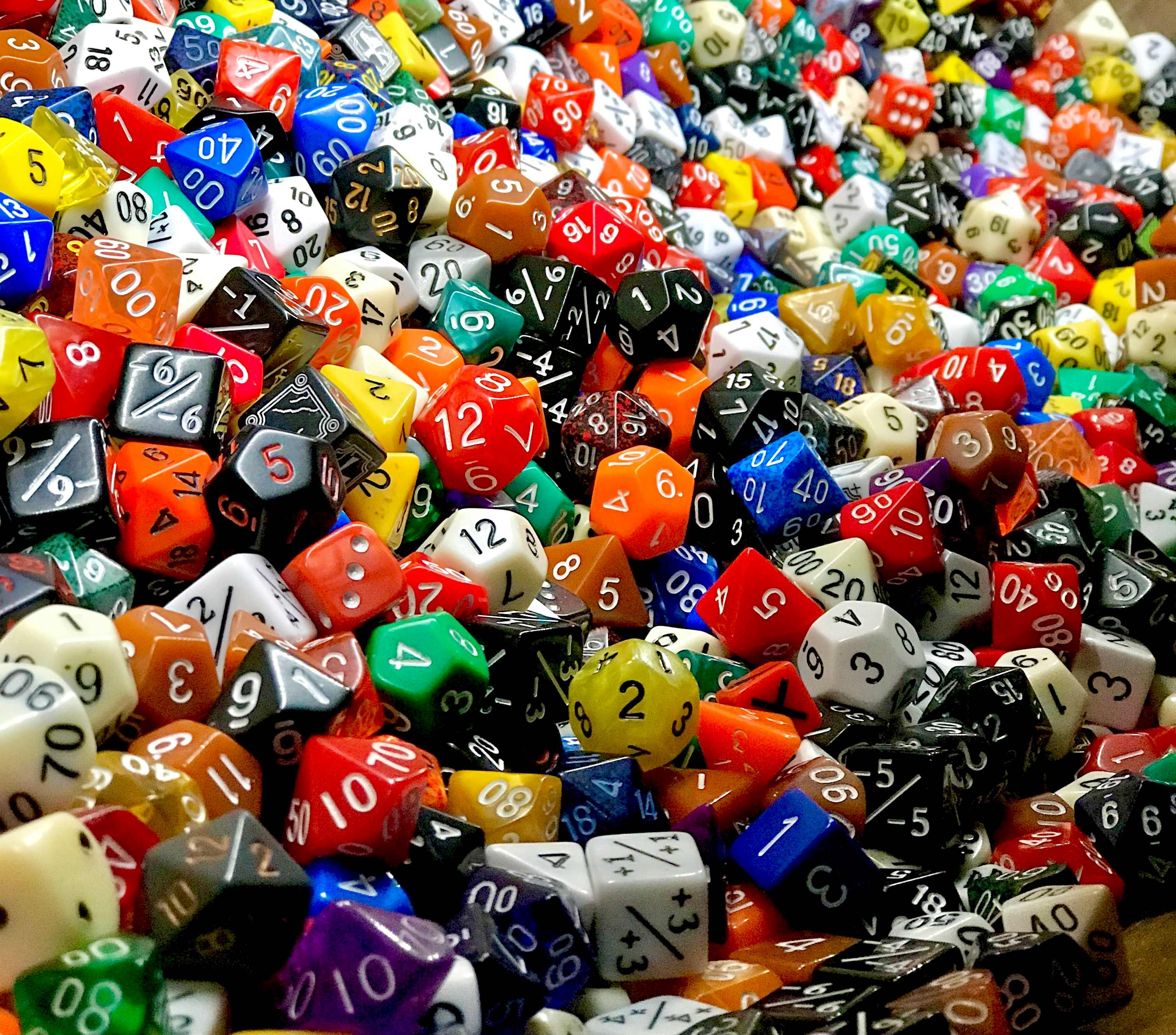 Des dés de jeu de rôle