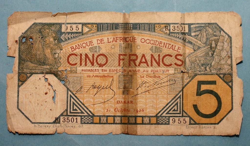 5 francs CFA 
