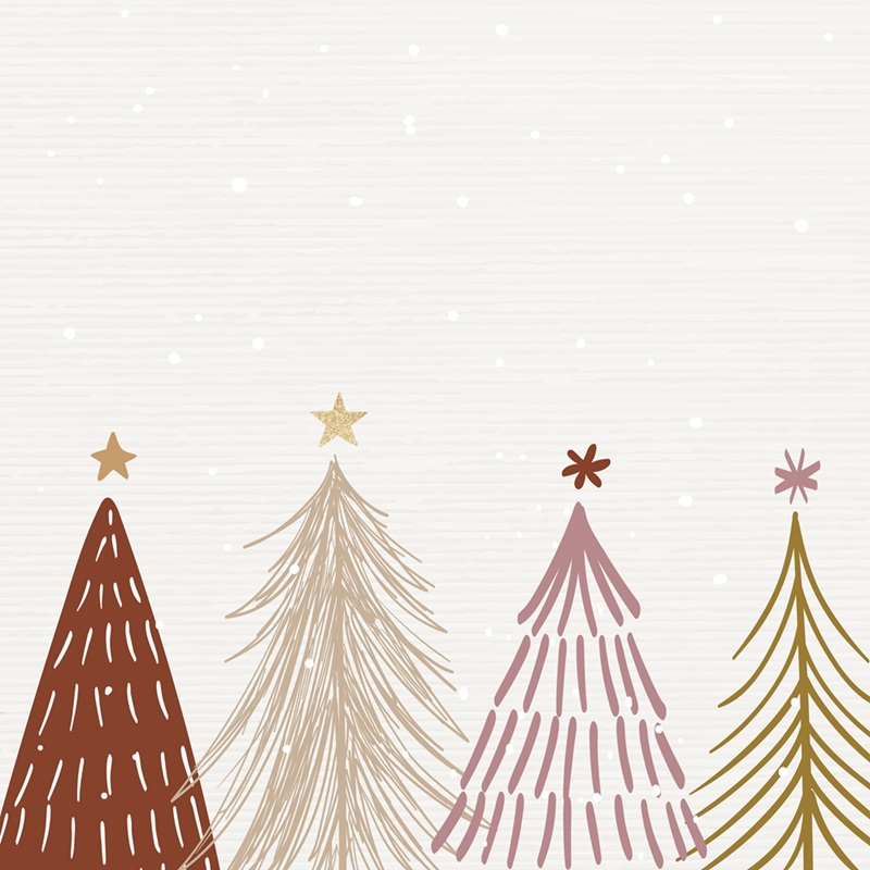 Sapins à l'aquarelle
