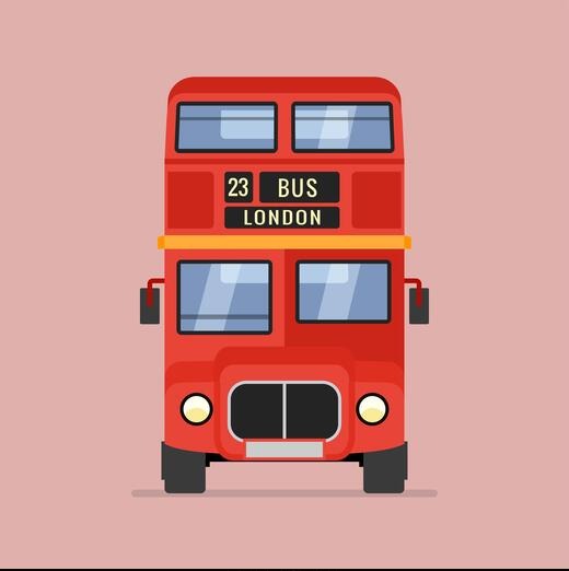 Un bus à impériale britannique