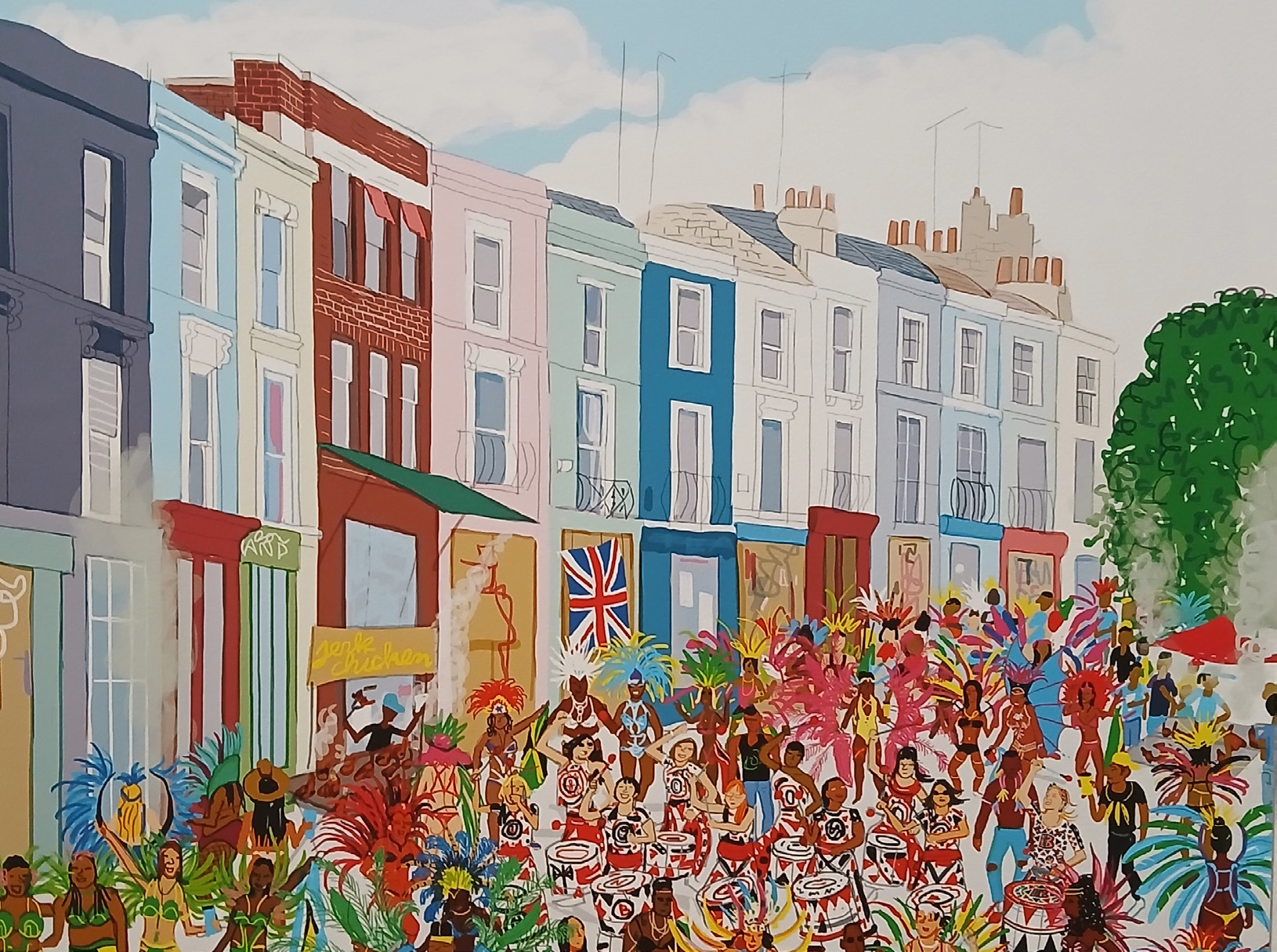 Carnaval coloré défilé