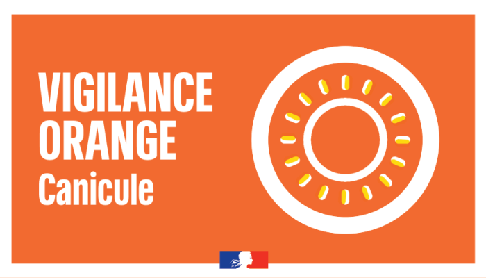 Logo canicule orange